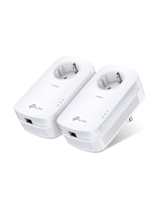 TP-Link AV1300 Gigabit Powerline Set mit Steckdosen 2 x Adpater, bis zu 1300 Mbit/s, 300m Reichweite