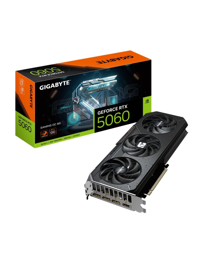 Gigabyte GeForce RTX 5060 8GB Gaming OC Grafikkarte - 8GB GDDR7, HDMI, 3x DP