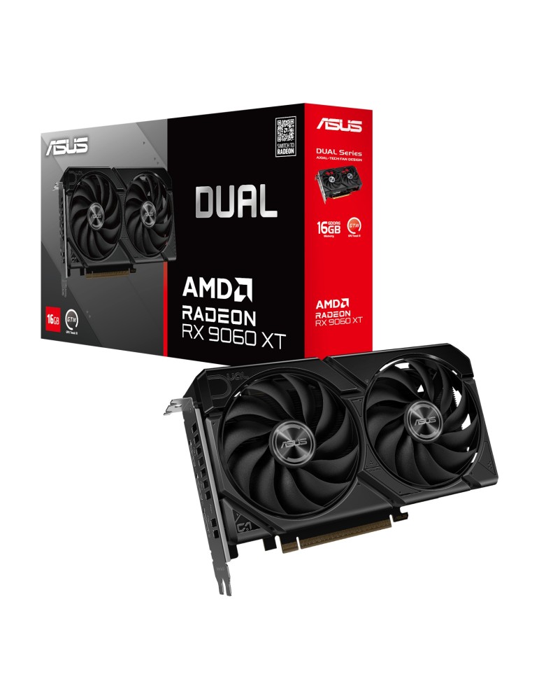 ASUS Dual Radeon RX 9060 XT 16GB Grafikkarte - 16GB GDDR6, HDMI, 2x DP