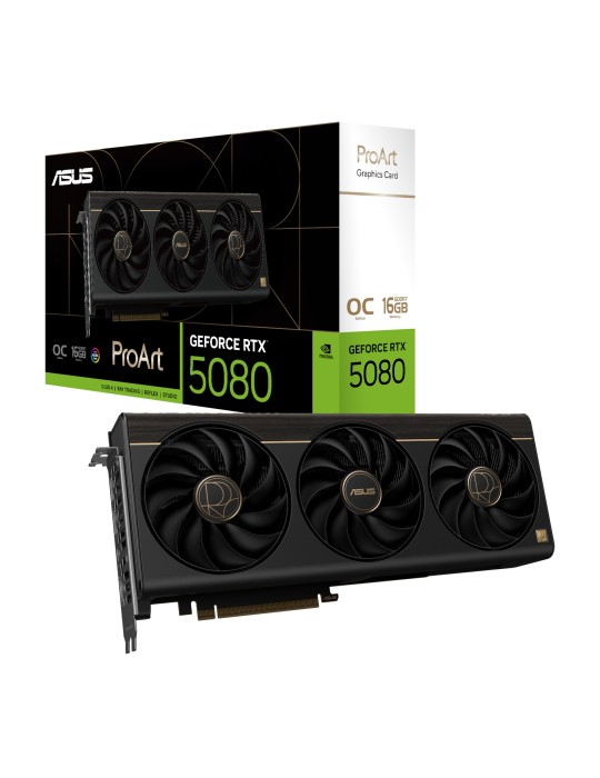 ASUS GeForce RTX 5080 ProArt OC Edition Grafikkarte - 16GB GDDR7, 1x HDMI, 2x DP, 1x USB-C mit DP