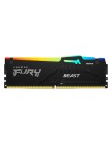 Kingston FURY Beast RGB Schwarz 32GB DDR5-6000 EXPO DIMM Arbeitsspeicher, CL36-38-38, 1.35V