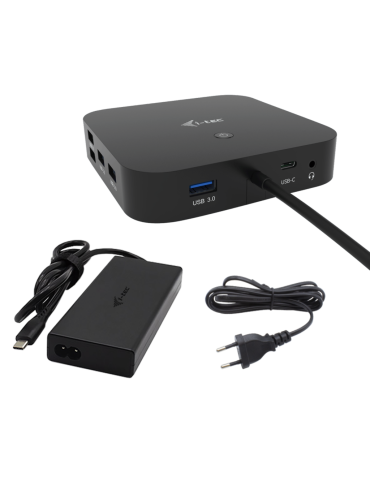 i-tec USB-C HDMI Dual DP Docking Station mit Power Delivery 100 W + i-tec Universal Charger 100 W