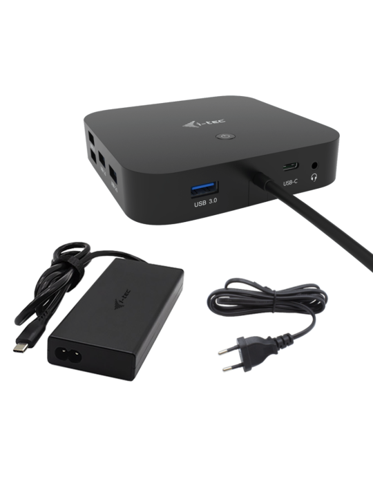 i-tec USB-C HDMI Dual DP Docking Station mit Power Delivery 100 W + i-tec Universal Charger 100 W