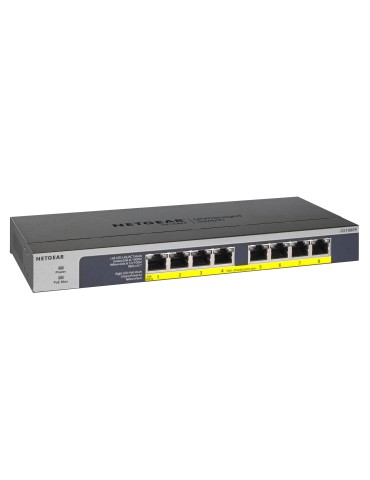 NETGEAR GS108PP Unmanaged Switch [8x Gigabit Ethernet PoE+, 120W]