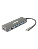 D-Link DUB-2333 USB-Hub mit HDMI und Ladefunktion 1x USB-C mit PD, 3x USB-A 3.0, 1x HDMI 1.4