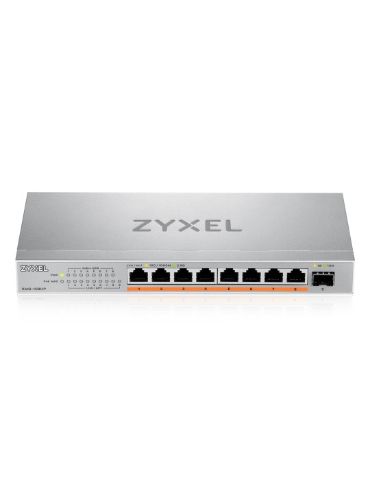Zyxel XMG-108HP Unmanaged Switch 8x 2.5G Ethernet (PoE++, max. 100W), 1x 10G SFP+