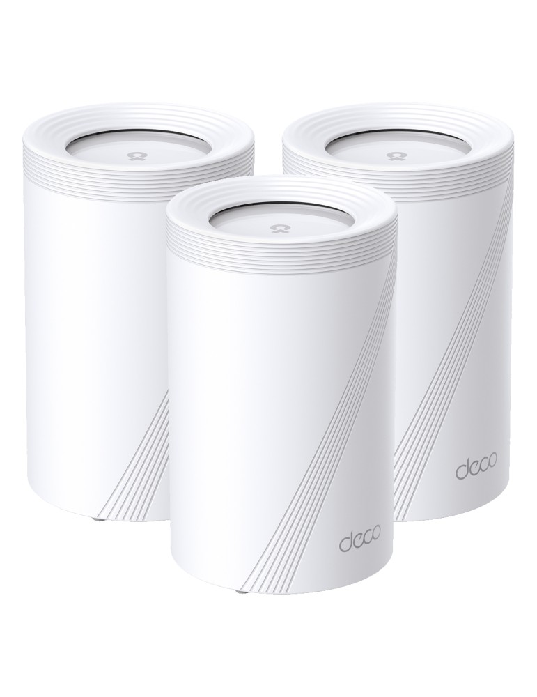 TP-Link Deco BE65 WiFi 7 Mesh System, 3er Pack BE9300 Tri-Band, 4x 2.5 GbE LAN/WAN