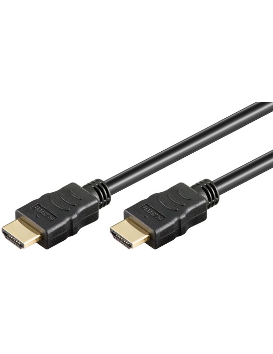 Goobay 1,5m HDMI Kabel mit Ethernet, 4K (2160p), vergoldete Kontakte