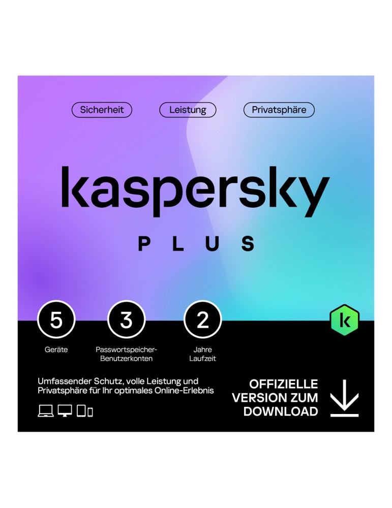 Kaspersky Plus Internet Security [5 Geräte - 2 Jahre]