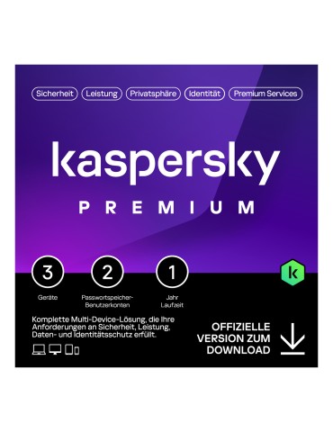Kaspersky Premium Total Security [3 Geräte - 1 Jahr]
