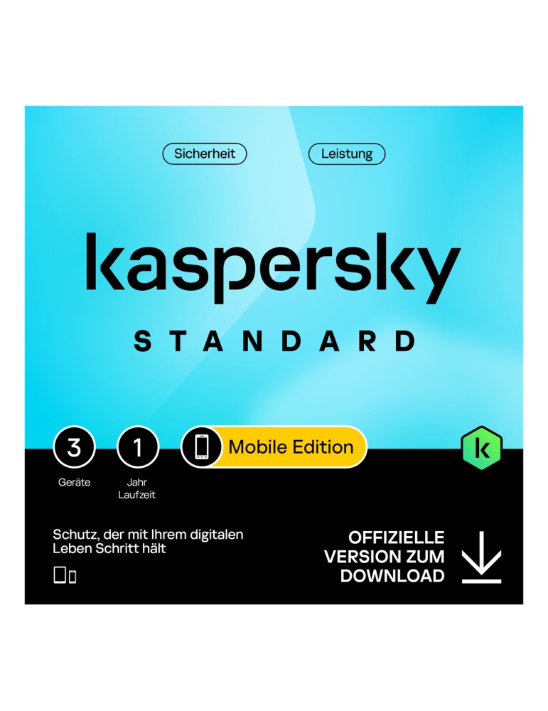 Kaspersky Standard - Mobile Edition [3 Geräte - 1 Jahr]