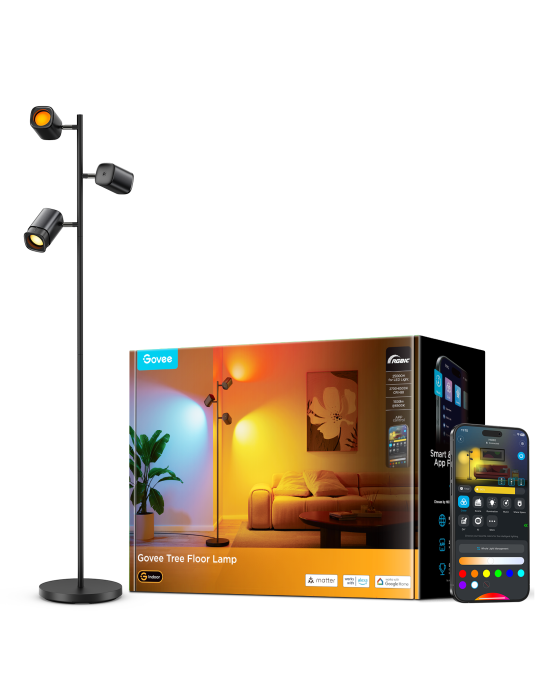 Govee - 3-Flammen LED Stehlampe