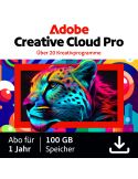 Adobe Creative Cloud Pro | 1 Jahr | 100GB | PC/Mac