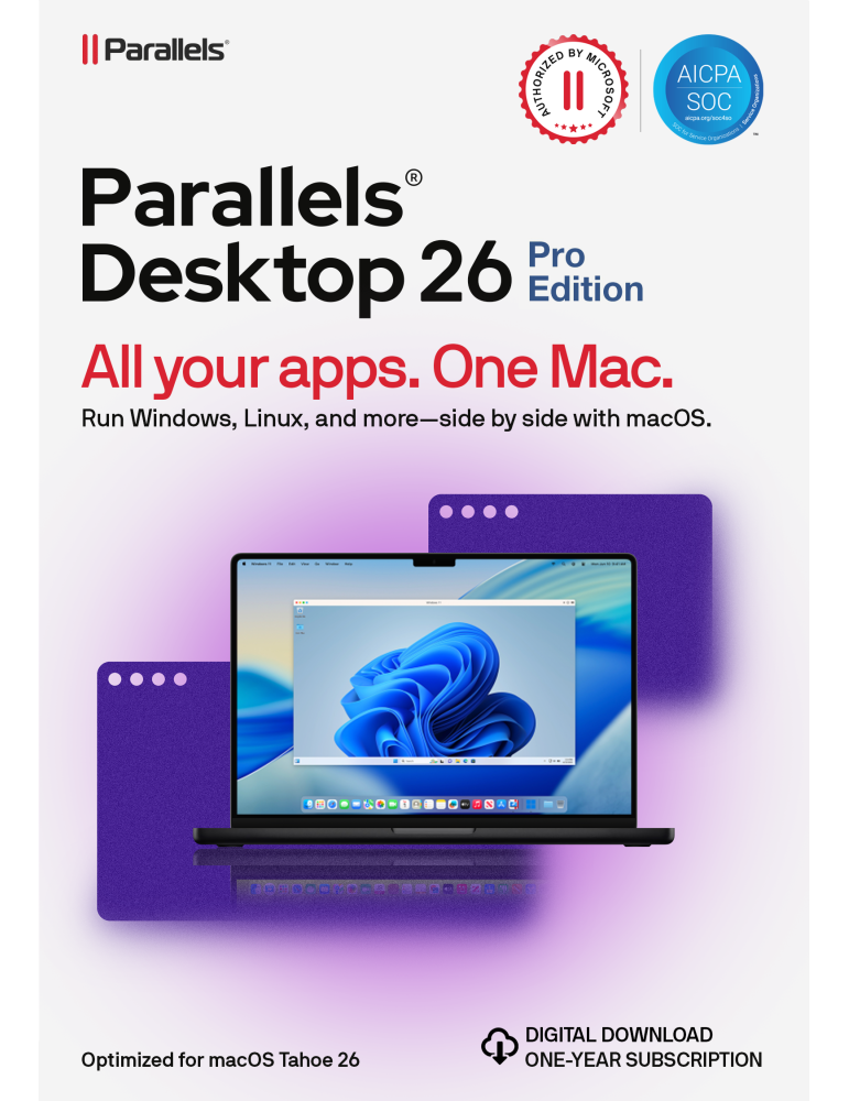 Parallels Desktop 26 Pro für Mac [1 Jahr]