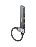 Goobay Slim 4-Port USB-Hub, USB-A auf USB-A, 5 Gbit/s