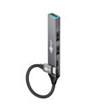 Goobay Slim 4-Port USB-Hub, USB-C™ auf USB-C™/USB-A, 5 Gbit/s