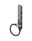Goobay Slim 4-Port USB-Hub, USB-C™ auf USB-A, 5 Gbit/s
