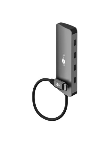 Goobay Slim 4-Port USB-Hub, USB-C™ auf USB-C™, 10 Gbit/s