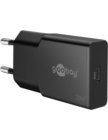 Goobay USB-C™ PD GaN Schnellladegerät Slim (20 W) schwarz
