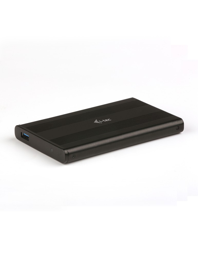 i-tec MySafe AluBasic Advance externes Festplattengehäuse schwarz [für 2,5" (6,4cm) SATA I/II/II HDD/ SSD, Aluminium]