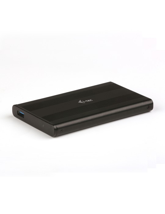 i-tec MySafe AluBasic Advance externes Festplattengehäuse schwarz [für 2,5" (6,4cm) SATA I/II/II HDD/ SSD, Aluminium]