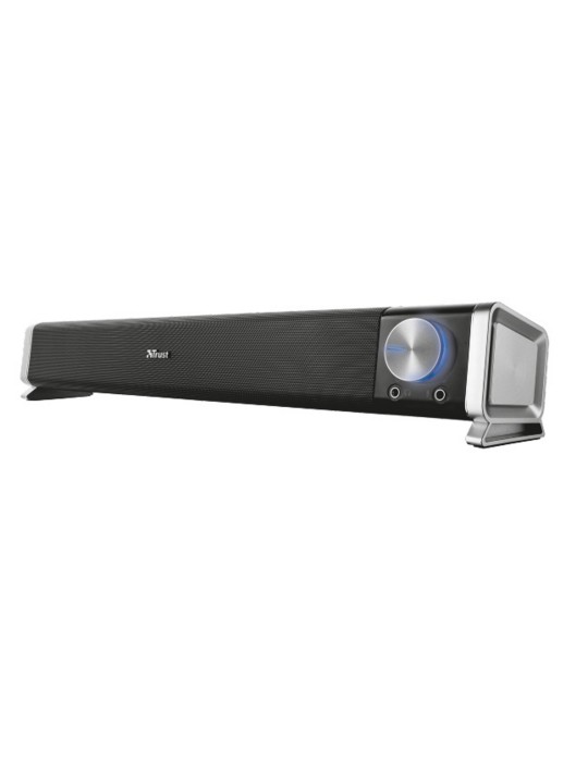 TRUST Asto Soundbar für PC und Notebook, Stereosound ,Verbindung via 3,5mm Klinke, Power via USB