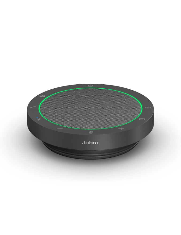 Jabra Speak2 55, Mobile Freisprecheinrichtung, Vollduplex Audio, Bis zu 12 Stunden Akkulaufzeit, Spritzwassergeschützt, 4 Mikrof
