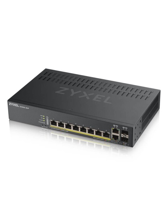 Zyxel GS1920-8HP V2 Smart Managed Switch 8x Gigabit Ethernet (8x PoE+, max. 130 Watt), 2x GbE/SFP Combo