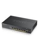 Zyxel GS1920-8HP V2 Smart Managed Switch 8x Gigabit Ethernet (8x PoE+, max. 130 Watt), 2x GbE/SFP Combo