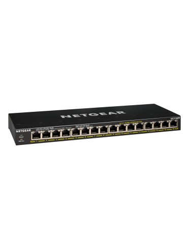 NETGEAR GS316PP SOHO Unmanaged Switch [16x Gigabit Ethernet PoE+, 183W]