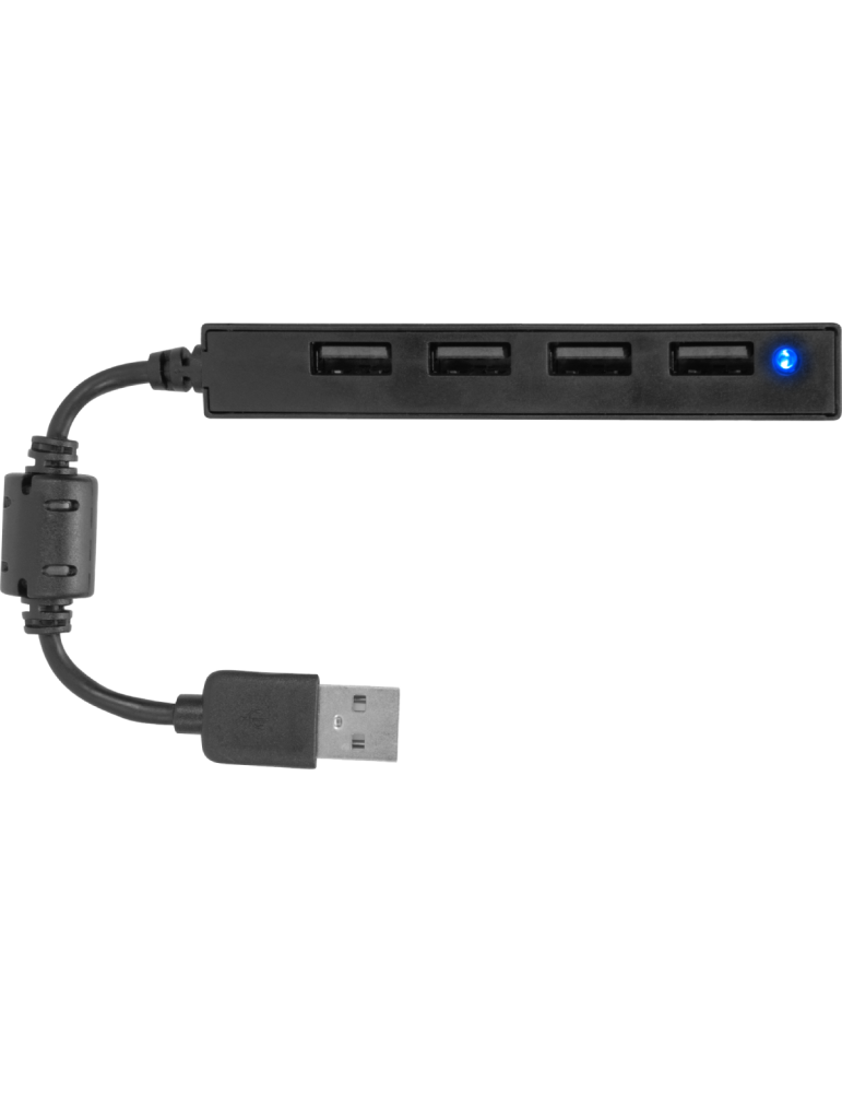 Speedlink SNAPPY SLIM USB Hub, 4-Port, USB 2.0, Passive, Black