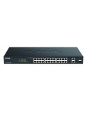D-Link DGS-1100-26MPV2 Smart+ Managed Switch [24x Gigabit Ethernet Max PoE, 2x GbE/SFP Combo]