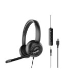 Speedlink METIS USB-Stereo-Headset, 3,5 mm Klinke mit USB-Soundkarte, schwarz