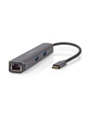 Nedis USB Multi-Port-Adapter USB 3.2 Gen1 6-in-1 - USB-C™ Stecker, HDMI™ Ausgang, RJ45 Buchse, 2x USB-A Buchse, 2x USB-C™, 5 Gbp