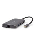 Nedis USB Multi-Port-Adapter USB 3.2 Gen1 7-in-1 - USB-C™ Stecker, HDMI™ Ausgang, Micro SD, RJ45 Buchse, SD, USB-C™ Buchse, 3x U