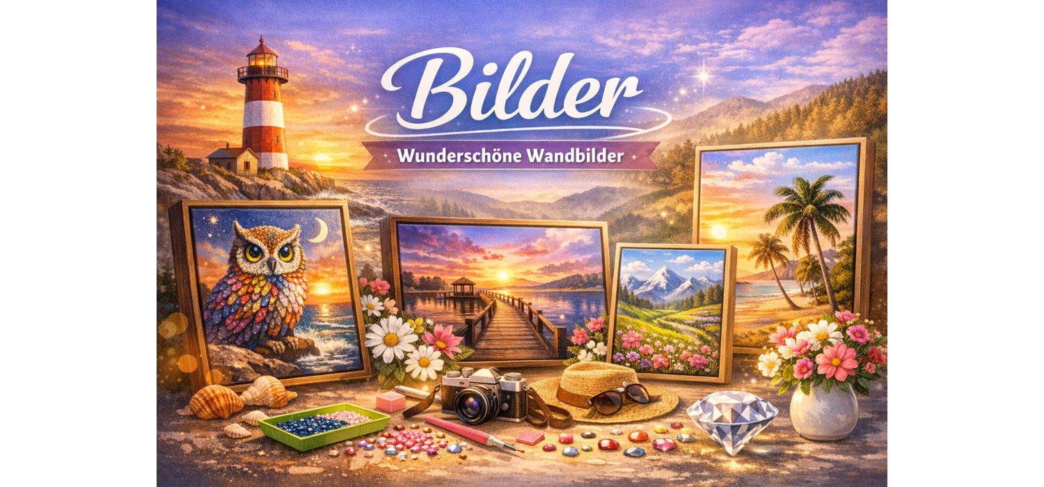 Diamond Painting fertige Bilder kaufen | Funkelnde Wandkunst